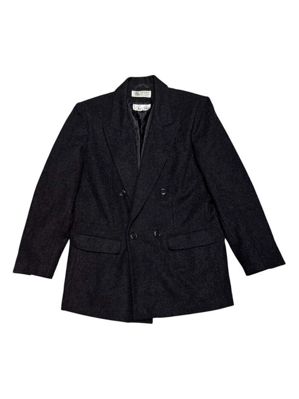 BILL BLASS Vintage PURE NEW WOOL Luxury Winter Business Casual Coat Womens 12